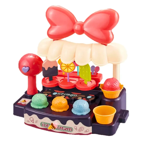 TIENDA DE HELADOS DE JUGUETE  INFANTIL CON ACCESORIOS - 1