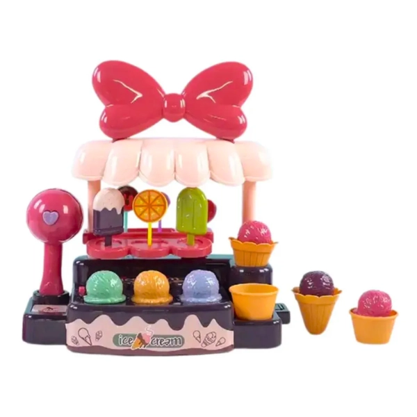 TIENDA DE HELADOS DE JUGUETE  INFANTIL CON ACCESORIOS - 2