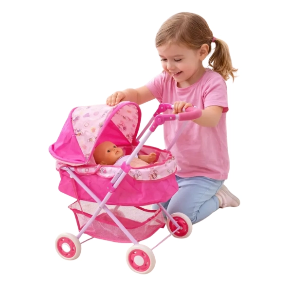 COCHE MOISES JUGUTE PARA MUÑECAS GRANDES PARA BEBE - 2