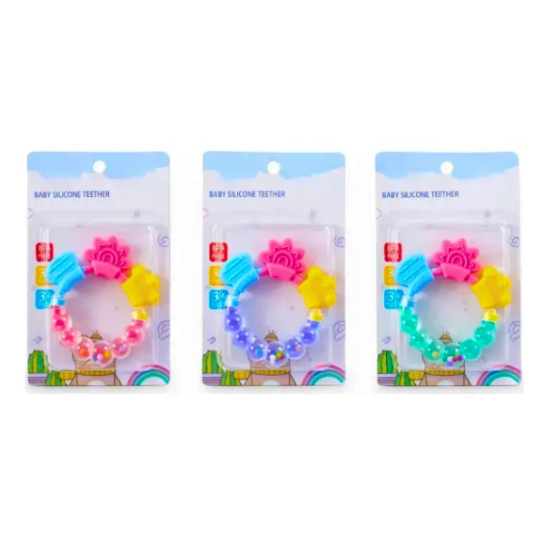 MORDEDORES DE SILICONA CON SONAJERO PARA BEBE S - 2