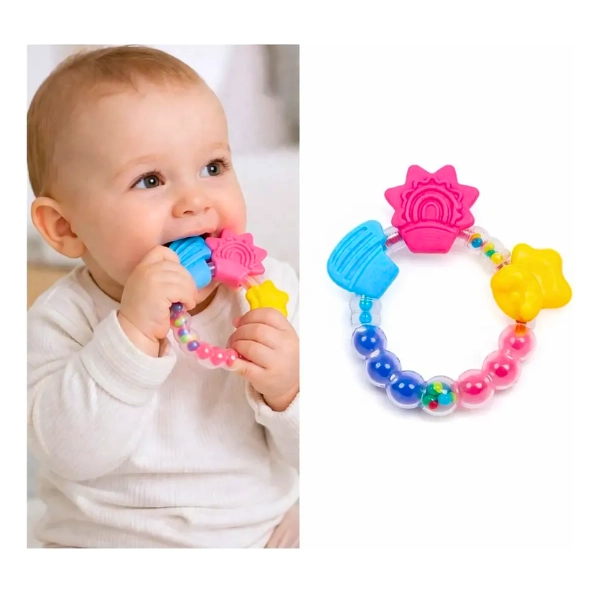 MORDEDORES DE SILICONA CON SONAJERO PARA BEBE S - 3
