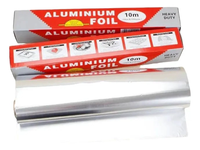 PAPEL ALUMINIO FOIL PARA COCINA HORNO CAJA ROLLO DE 10 MTS - 1
