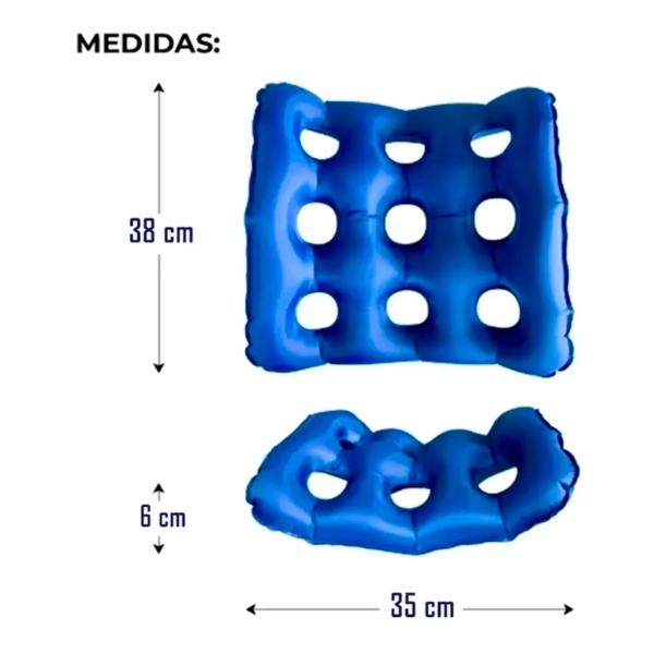 COJIN ASIENTO ANTIESCARA ORTOPEDICO INFLABLE SILLA - 2