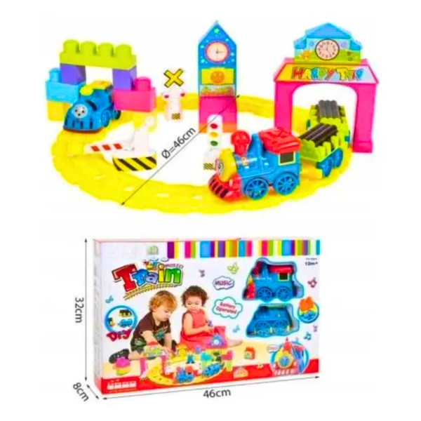 TREN MUSICAL DIDACTICO CON BLOQUES ARMABLES PARA NIÑOS - 2