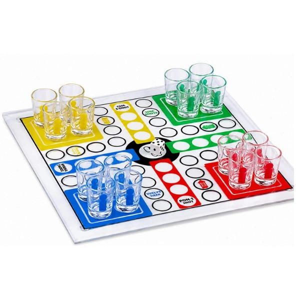JUEGO DE MESA LUDO BEBER TRAGOS 4 JUGADORES - 1