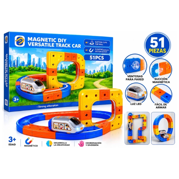 PISTA MAGNETICO AUTO ARMABLE GRAVITACION - 2