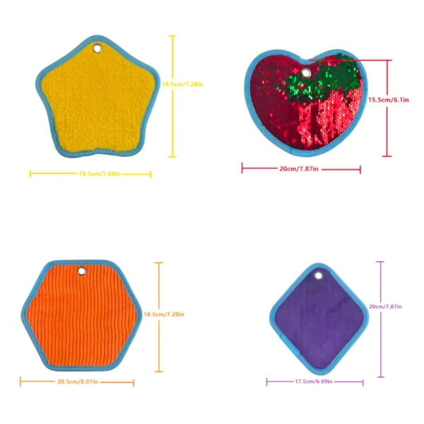 TAPETES SENSORIALES TEXTURIZADOS SET DE 8 PIEZAS PPARA NIÑOS - 3
