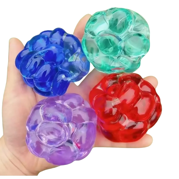 PELOTA SQUISHY ANTIESTRES CON PIEDRAS SONORAS SENSORIALES - 3