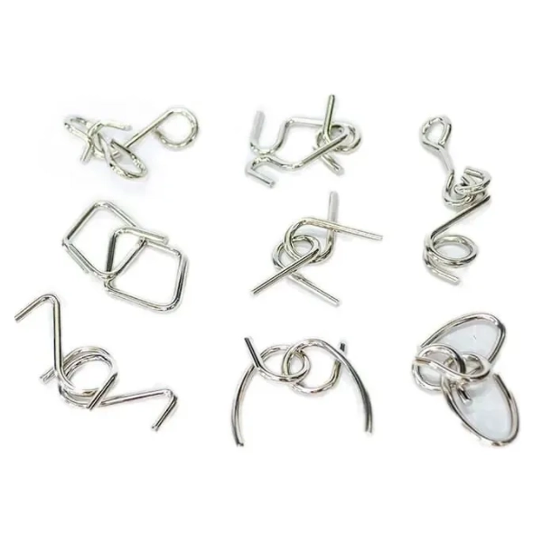 ROMPECABEZAS METALICO 3D DE ALAMBRE PACK DE 8 - 2
