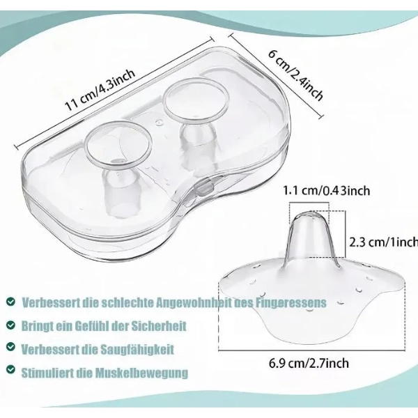 PEZONERAS PARA LACTANCIA  SILICONA ULTRA DELGADA CAJA - 2