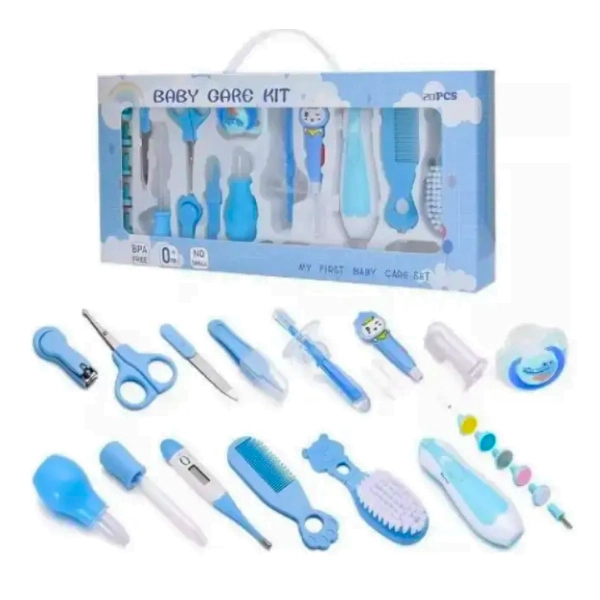 KIT HIGIENE BEBE  RECIE N NACIDO CON TERMOMETRO Y ACCESORIOS - 1