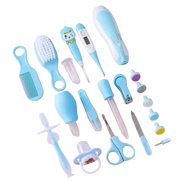 KIT HIGIENE BEBE  RECIE N NACIDO CON TERMOMETRO Y ACCESORIOS - 2