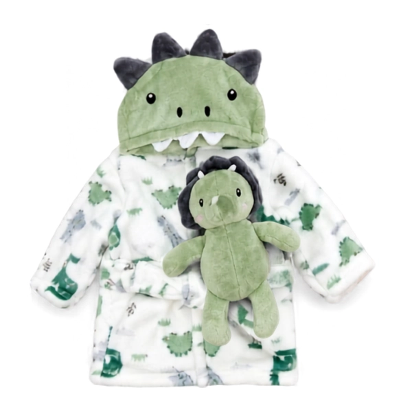 BATA DE BAÑO POLAR BEBE  + TUTO DE APEGO - 6