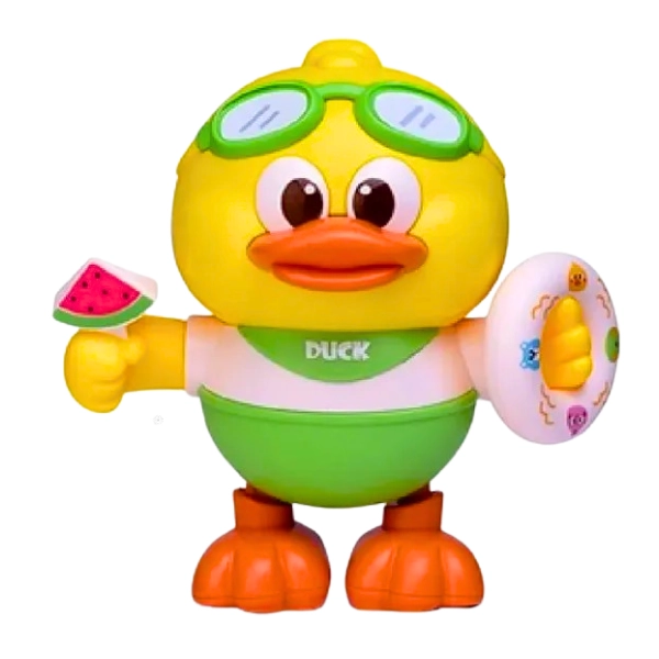 PATO JUGUETE MUSICAL BAILARIN CON LUCES PARA BEBES NIÑOS - 1