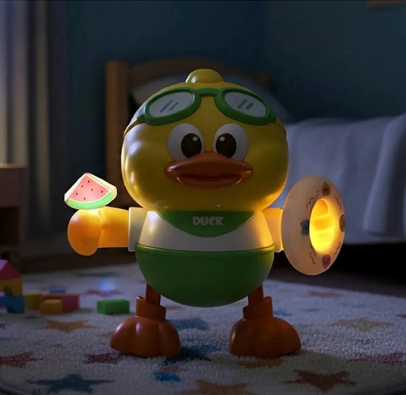 PATO JUGUETE MUSICAL BAILARIN CON LUCES PARA BEBES NIÑOS - 2