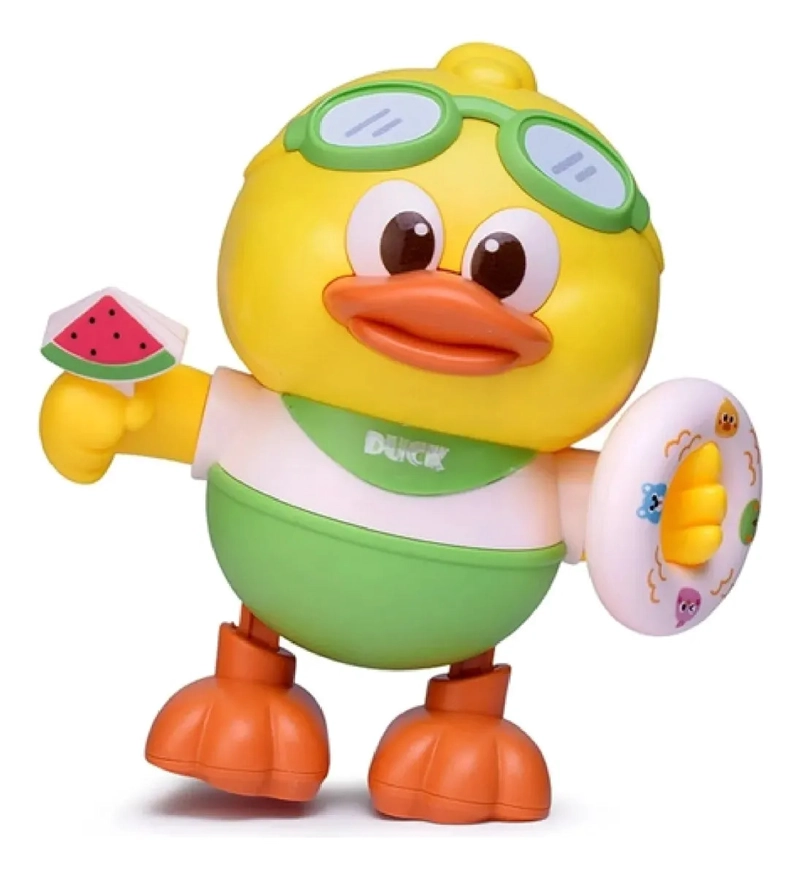 PATO JUGUETE MUSICAL BAILARIN CON LUCES PARA BEBES NIÑOS - 3