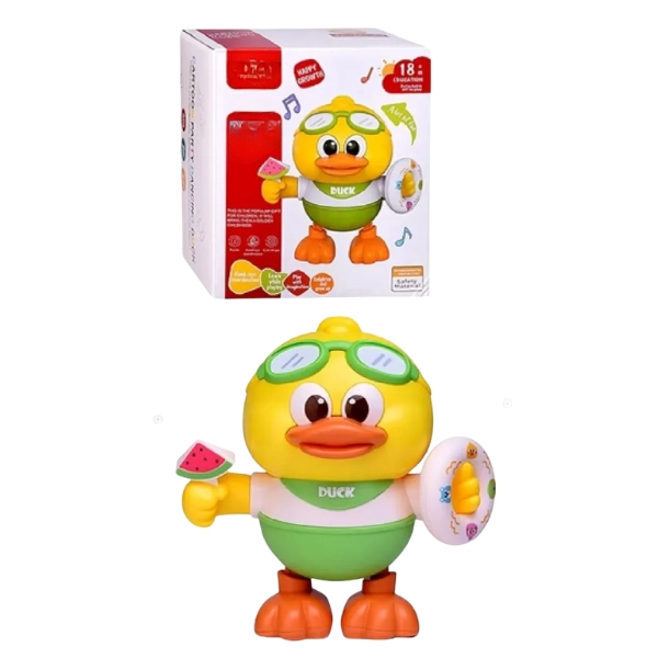 PATO JUGUETE MUSICAL BAILARIN CON LUCES PARA BEBES NIÑOS - 4