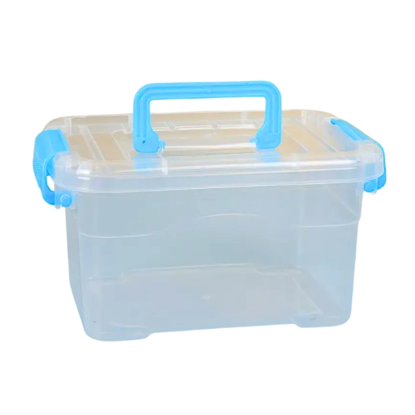 CAJA ORGANIZADORA TRANSPARENTE  CON TAPA MULTIUSO - 1
