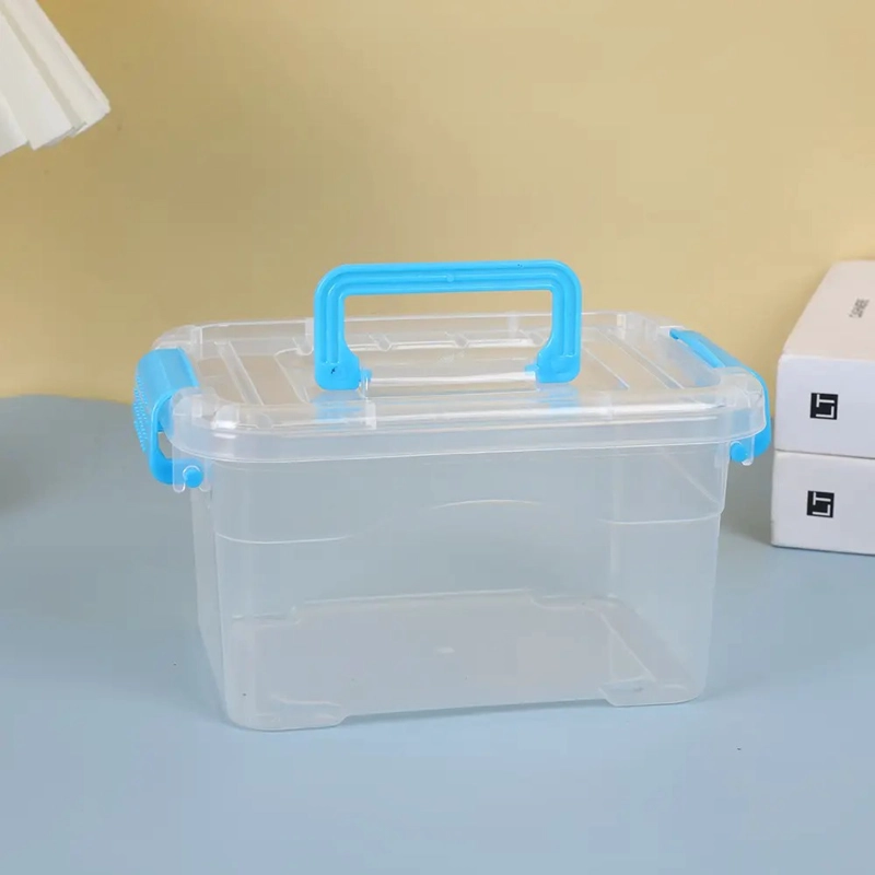 CAJA ORGANIZADORA TRANSPARENTE  CON TAPA MULTIUSO - 4