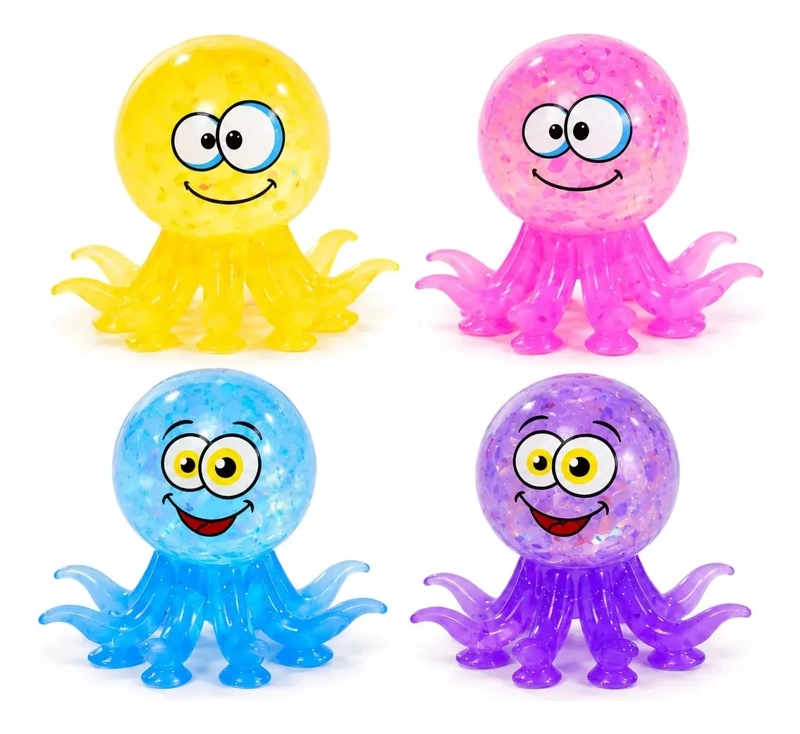 PULPO SQUISHY BRILLANTE ANTIESTRES NIÑOS Y ADULTOS - 2