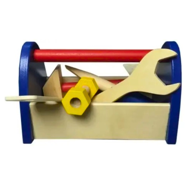 JUEGO DIDACTICO CAJA DE HERRAMIENTAS DE MADERA NIÑOS - 1