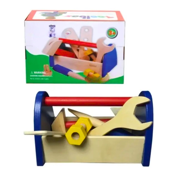 JUEGO DIDACTICO CAJA DE HERRAMIENTAS DE MADERA NIÑOS - 2