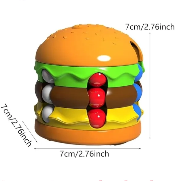 HAMBURGUESA SENSORIAL ANTIESTRE S  GIRATORIA SPINNER NIÑOS - 3