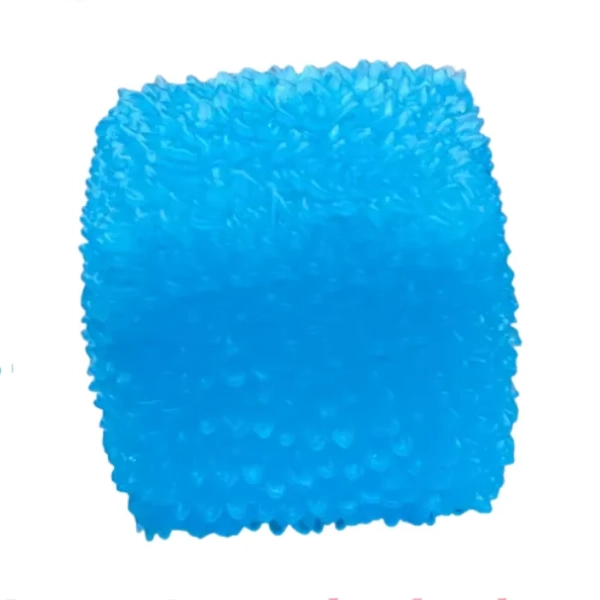 SQUISHY DE SILICONA FORMA DE CUBO DE HIELO TEXTURIZADO - 1