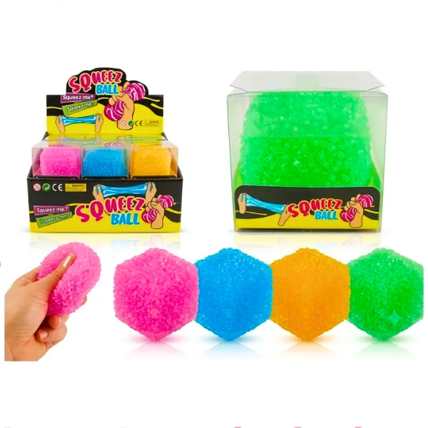 SQUISHY DE SILICONA FORMA DE CUBO DE HIELO TEXTURIZADO - 3