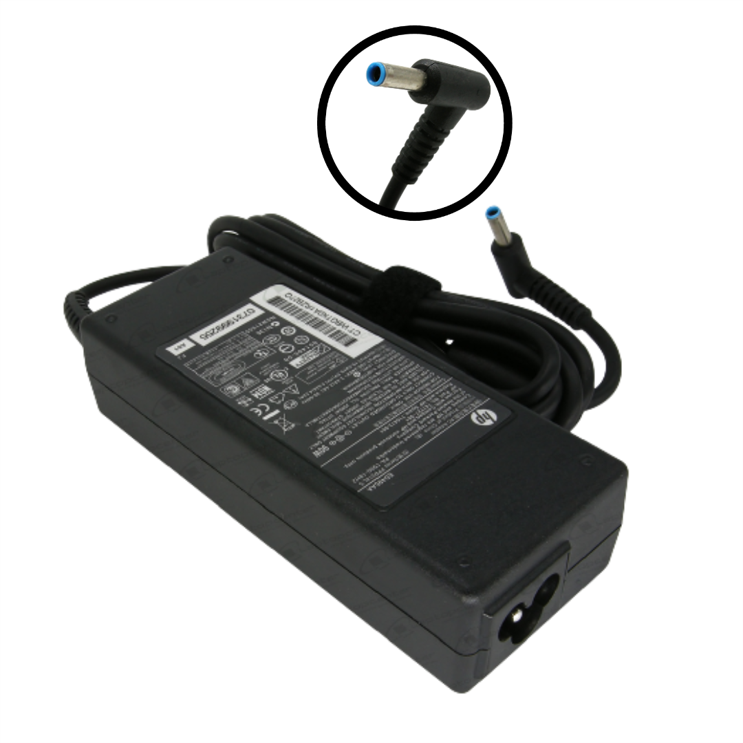 CARGADOR HP ORIGINAL 19,5V – 4,62 AMP 90W 3,0MM X 4,5MM PIN AZUL - 1