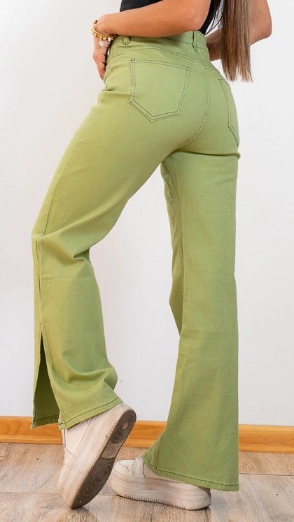 PANTALON ELENOR VERDE OTOÑO INVIERNO - 1