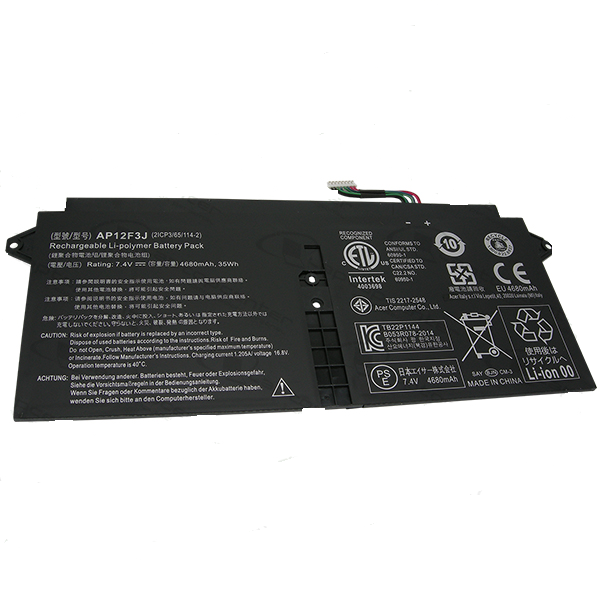 BATERIA ACER S7-391 AP12F3J 4 CELDAS NEGRO ORIGNAL - 2