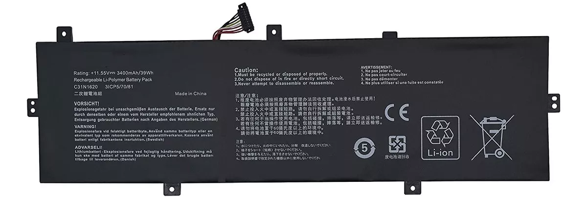 BATERIA ASUS UX430 C31N1620 ORIGINAL - 2