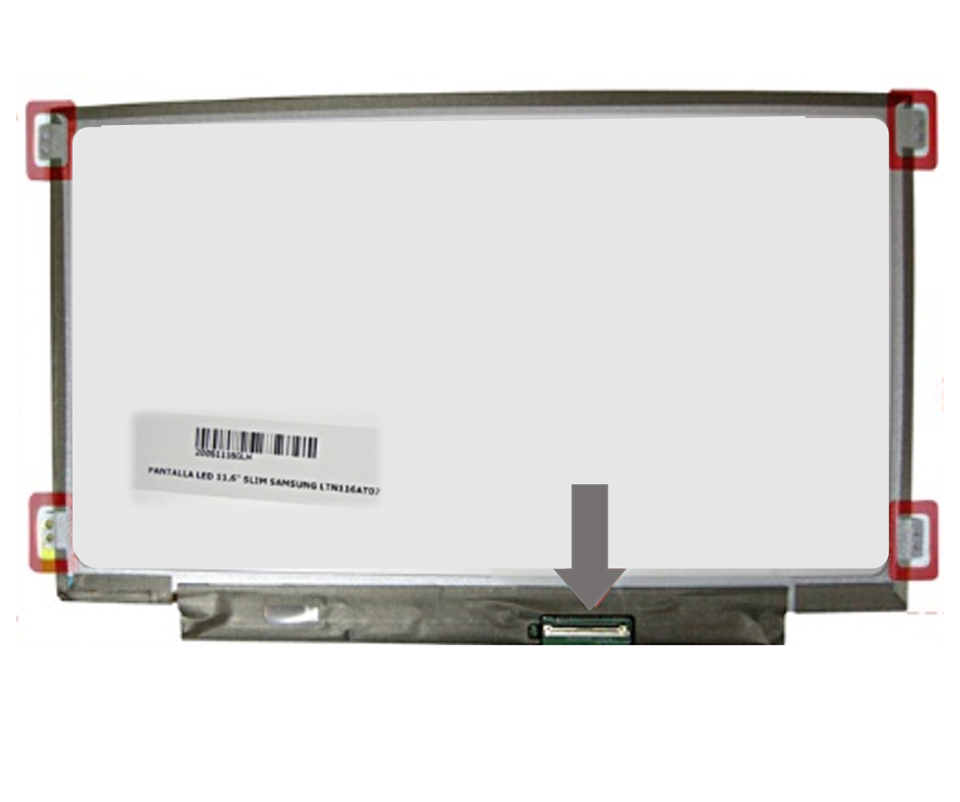 PANTALLA LED 11.6 SLIM 40 PIN HD GANCHOS LATERALES - 1