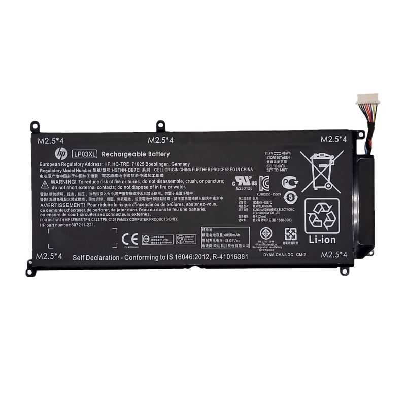 BATERIA HP ENVY 15-AE 6 CELDAS NEGRO ORIGINAL LP03XL - 1