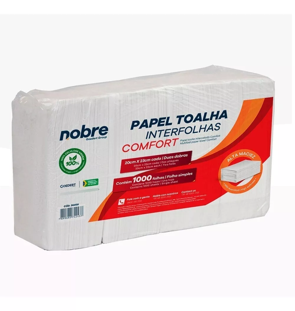 TOALLA INTERFOLIADA 1000 HOJAS 20X20CM EXPERTO - 1