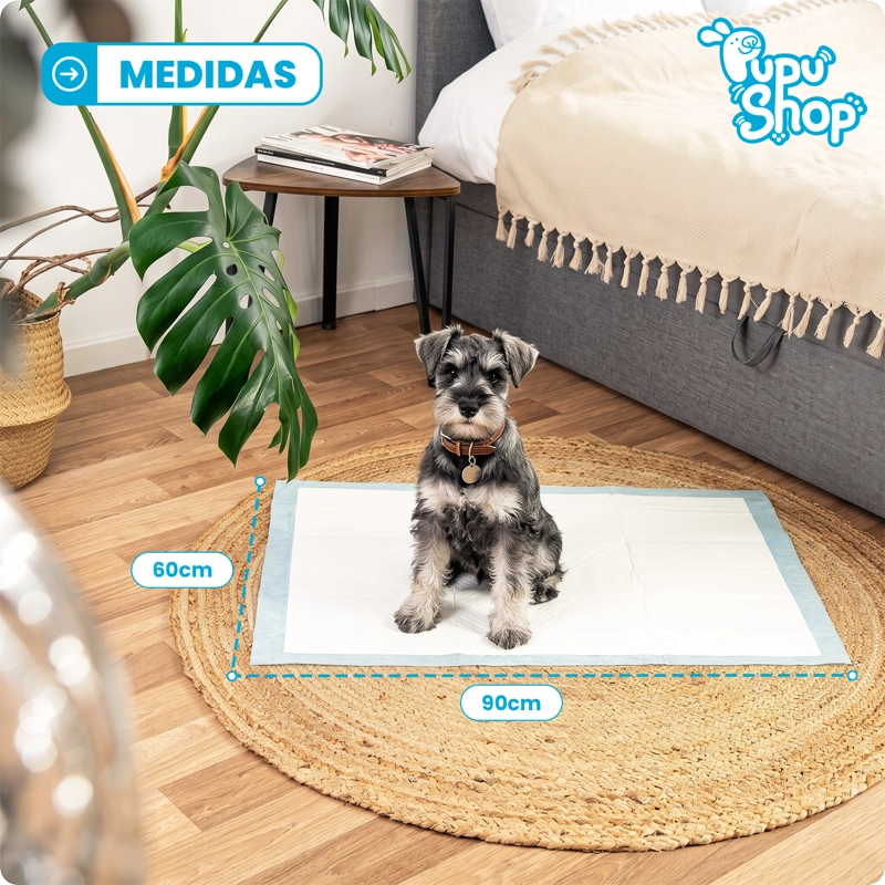 100 PAÑALES SABANILLAS MASCOTAS PERROS 60X90 CM PUPU SHOP - 3