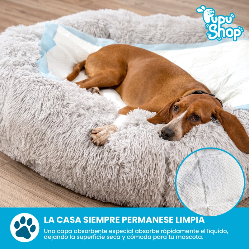 100 PAÑALES SABANILLAS MASCOTAS PERROS 60X90 CM PUPU SHOP - 4