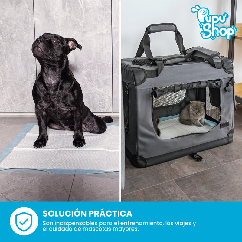 100 PAÑALES SABANILLAS MASCOTAS PERROS 60X90 CM PUPU SHOP - 6
