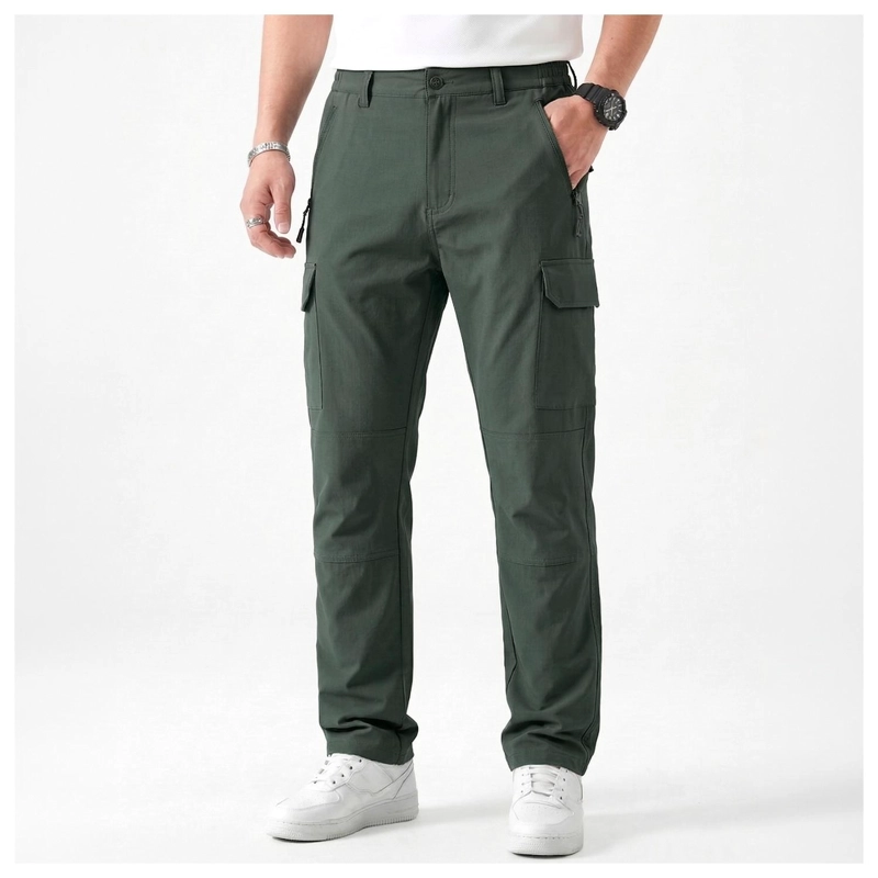 PANTALON TERMICO SOFTSHELL IMPERMEABLE HOMBRE INVIERNO FRIO - 1
