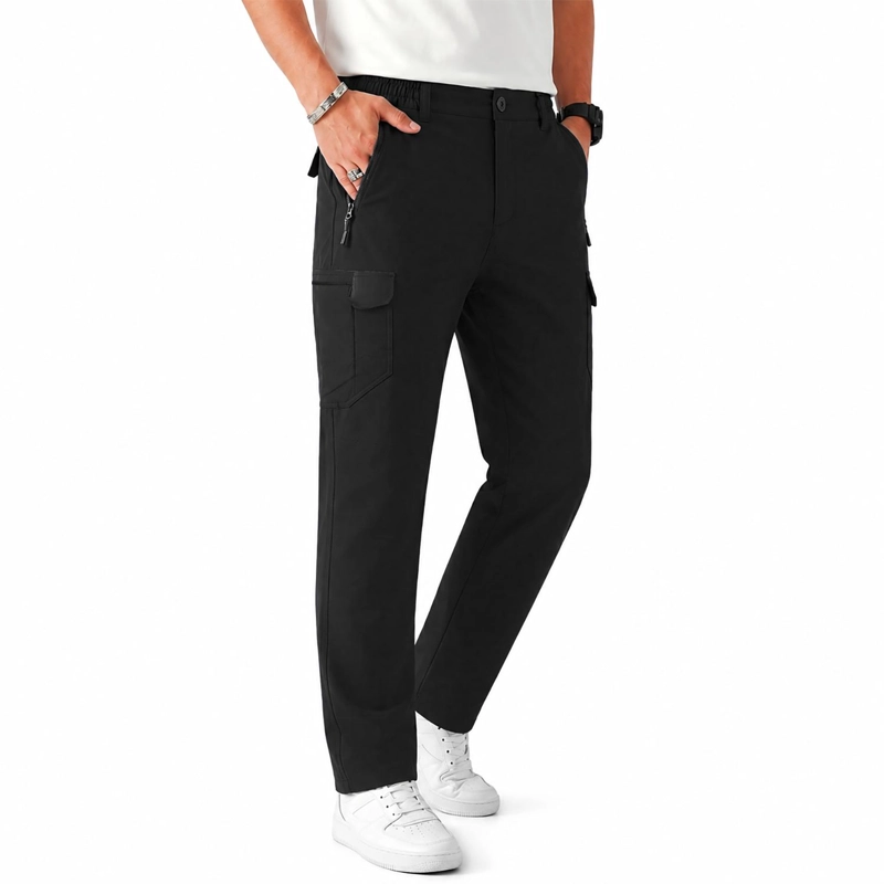 PANTALON TERMICO SOFTSHELL IMPERMEABLE HOMBRE INVIERNO FRIO - 2