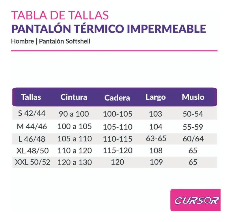 PANTALON TERMICO SOFTSHELL IMPERMEABLE HOMBRE INVIERNO FRIO - 8