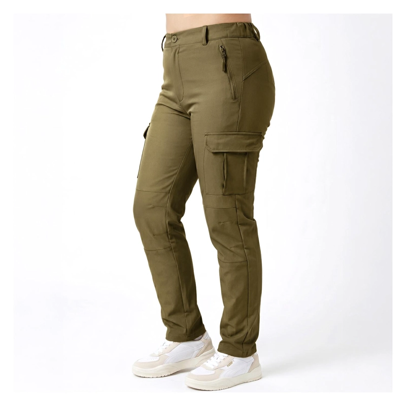 PANTALON TERMICO IMPERMEABLE SOFTSHELL CON MICROPOLAR MUJER - 1