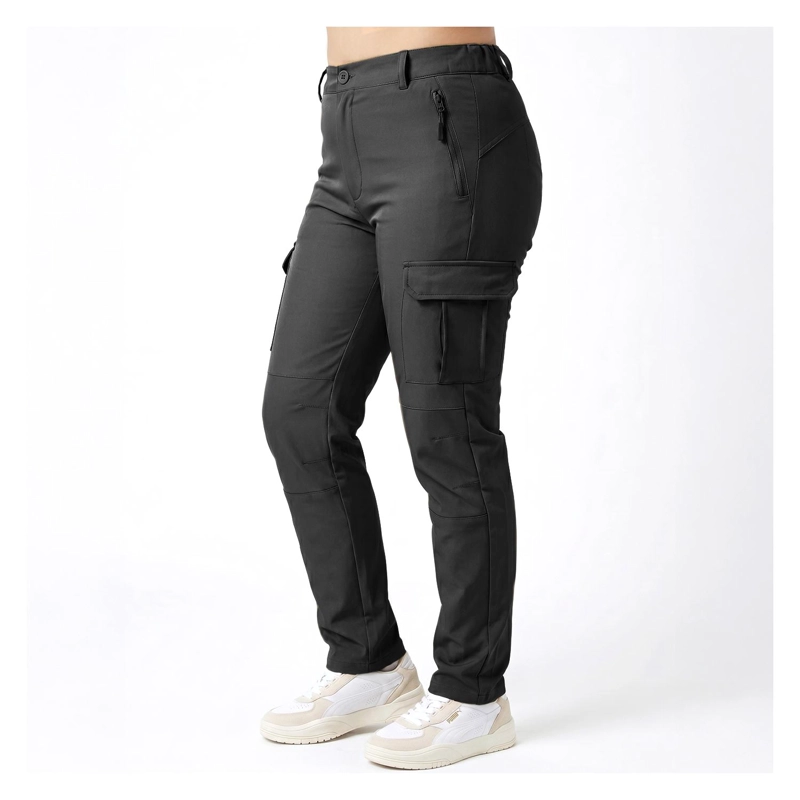 PANTALON TERMICO IMPERMEABLE SOFTSHELL CON MICROPOLAR MUJER - 1