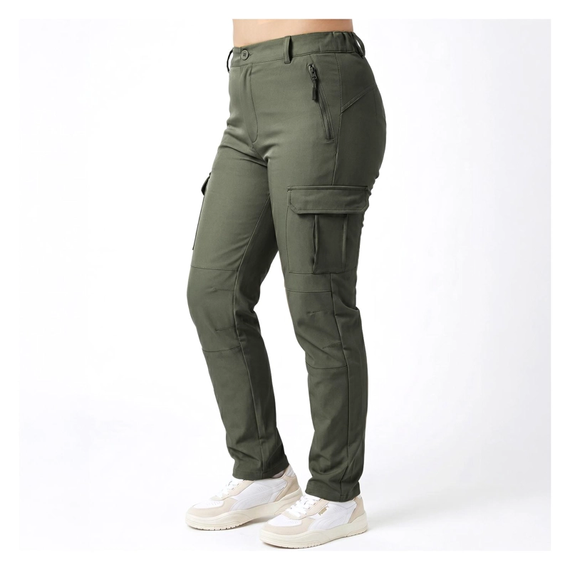 PANTALON TERMICO IMPERMEABLE SOFTSHELL CON MICROPOLAR MUJER - 1