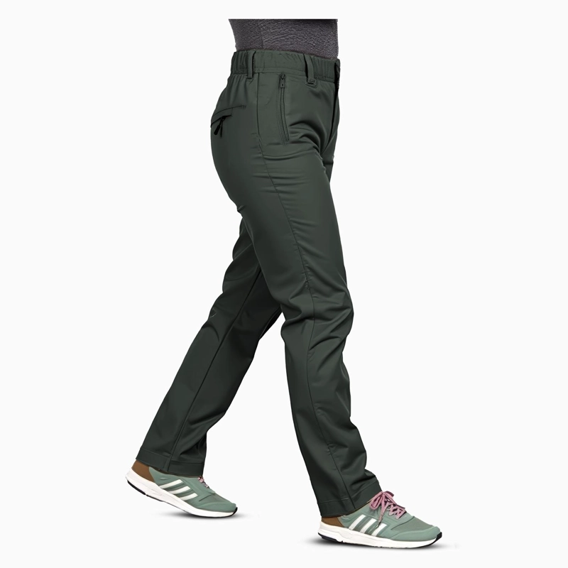 PANTALON TERMICO IMPERMEABLE SOFTSHELL CON MICROPOLAR MUJER - 2