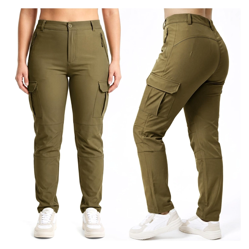 PANTALON TERMICO IMPERMEABLE SOFTSHELL CON MICROPOLAR MUJER - 3