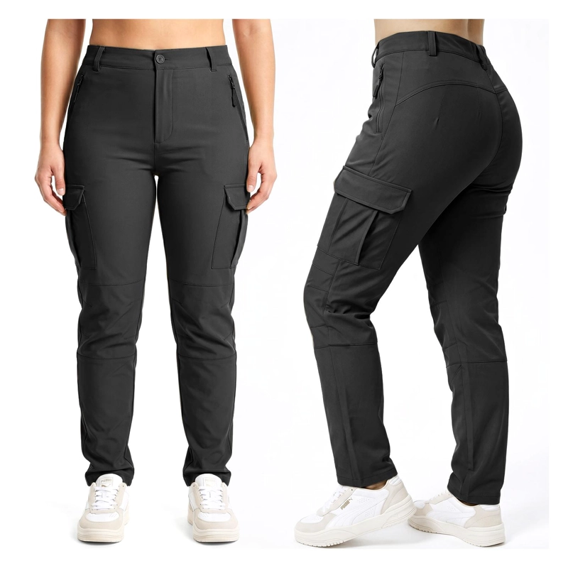 PANTALON TERMICO IMPERMEABLE SOFTSHELL CON MICROPOLAR MUJER - 3