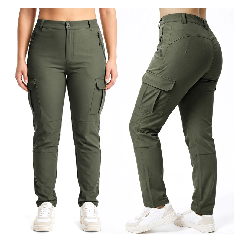 PANTALON TERMICO IMPERMEABLE SOFTSHELL CON MICROPOLAR MUJER - 3