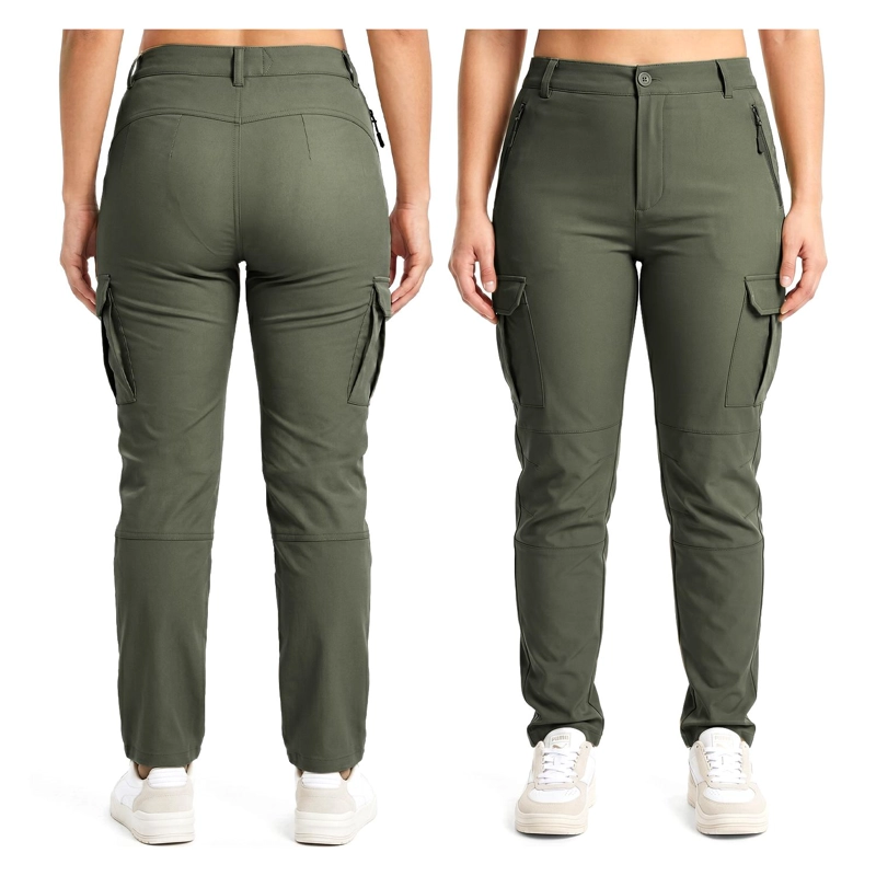 PANTALON TERMICO IMPERMEABLE SOFTSHELL CON MICROPOLAR MUJER - 4